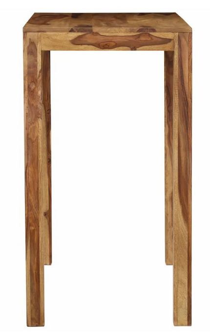 Table de bar sesham massif foncé Sinap 118 cm - Photo n°4