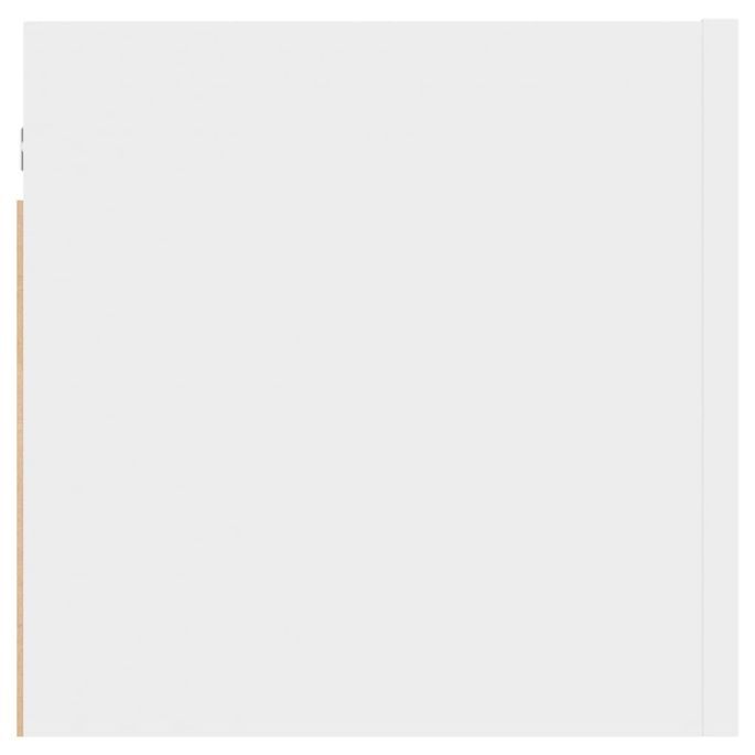 Table de chevet Blanc 30,5x30x30 cm - Photo n°6