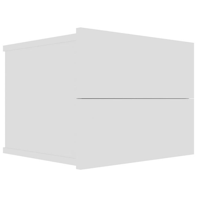 Table de chevet Blanc 40 x 30 x 30 cm - Photo n°1