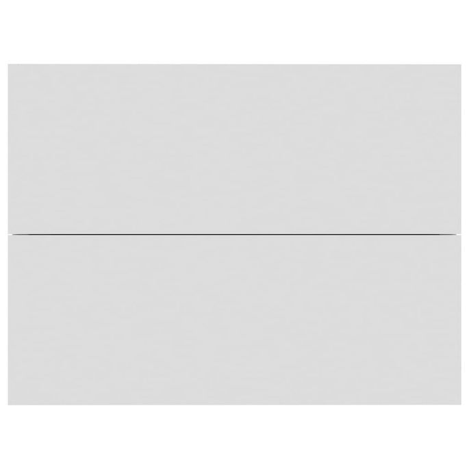 Table de chevet Blanc 40 x 30 x 30 cm - Photo n°4
