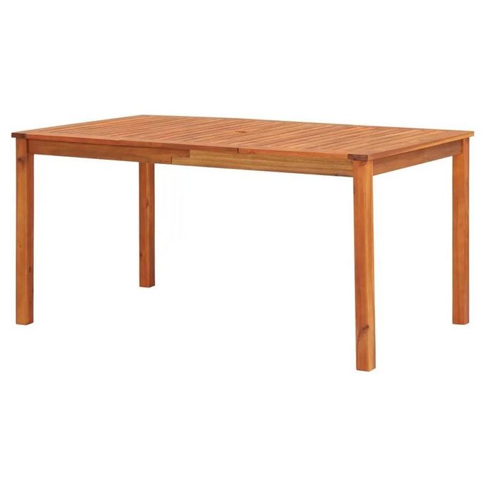 Home Table de jardin acacia massif clair Lilis 150 cm LesTendances.fr