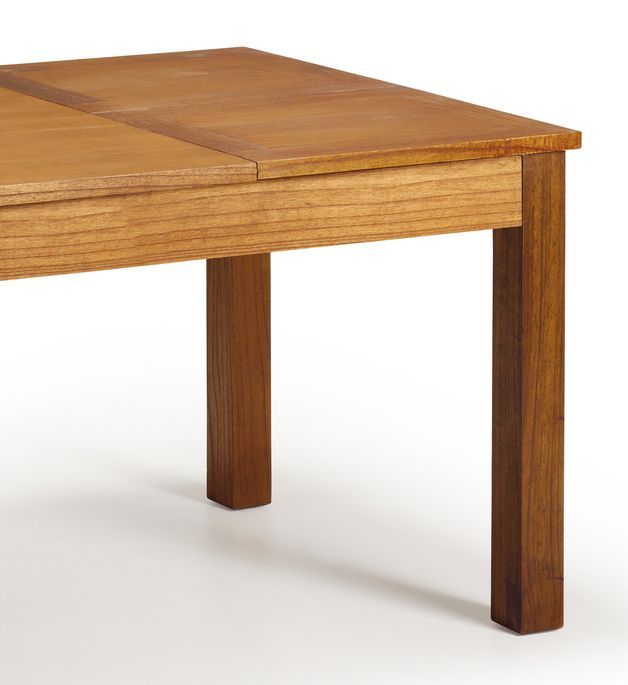 Table de repas rectangulaire extensible en bois massif de Mindy Orka 160/220 cm - Photo n°3