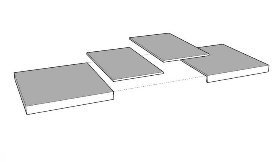 Table extensible 6 à 14 places L 180 à 284 cm gris béton et cadre métal gris foncé Tsara - Photo n°7