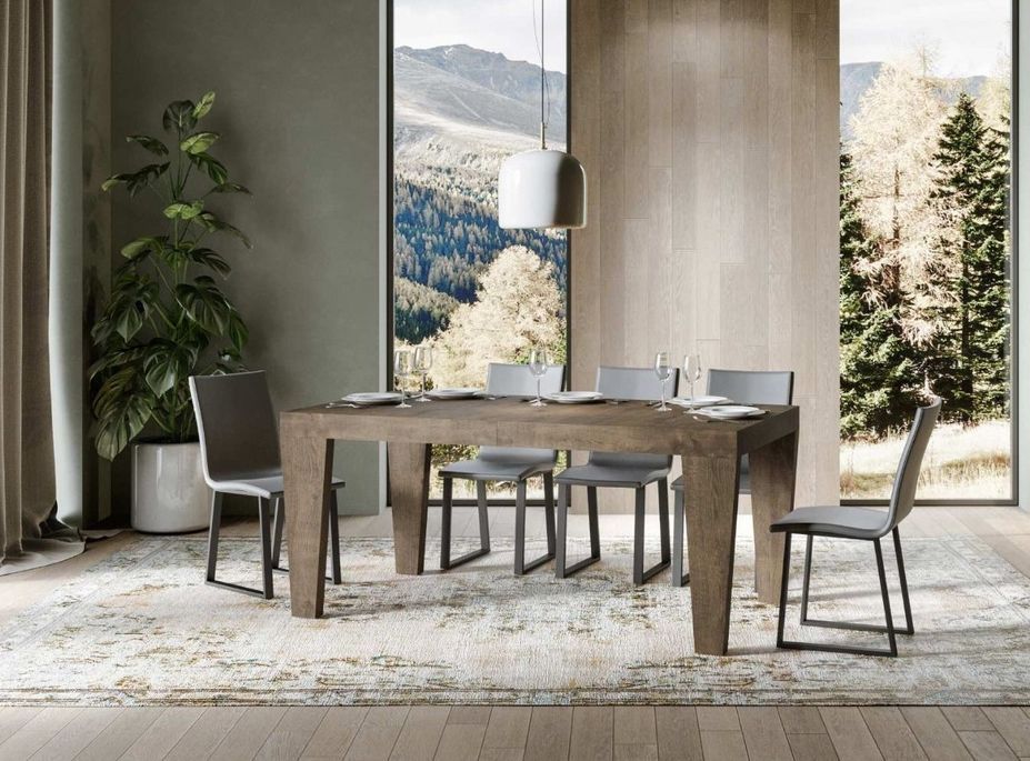 Table extensible 6 à 20 places bois foncé Kristo 180 à 440 cm - Photo n°3