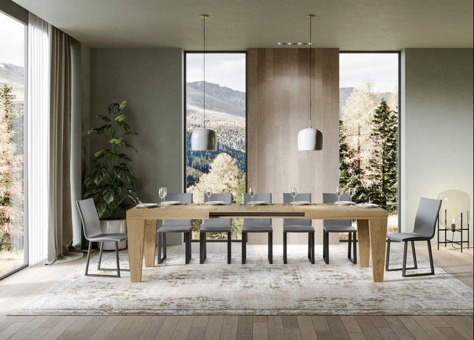 Table extensible 6 à 20 places chêne naturel Kristo 180 à 440 cm - Photo n°4