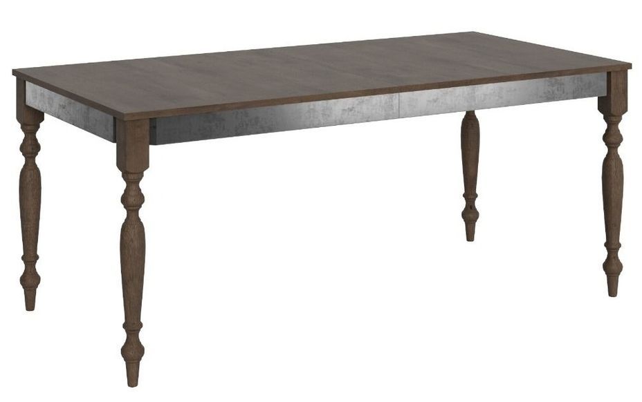 Table extensible 8 à 14 places L 180 à 284 cm bois noyer Romencia - Photo n°1