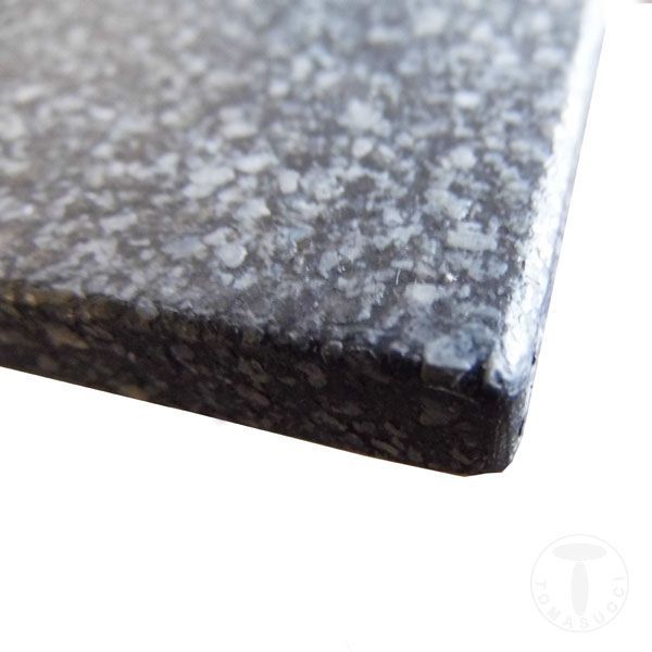 Table extensible acier et verre trempé effet roche Kely 140/230 cm - Photo n°6