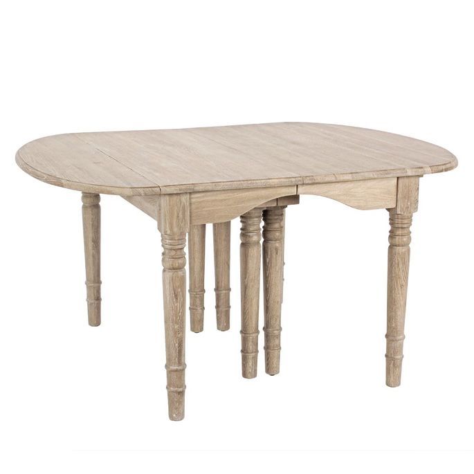 Table extensible bois de chêne naturel Badou L 152/382 - Photo n°8