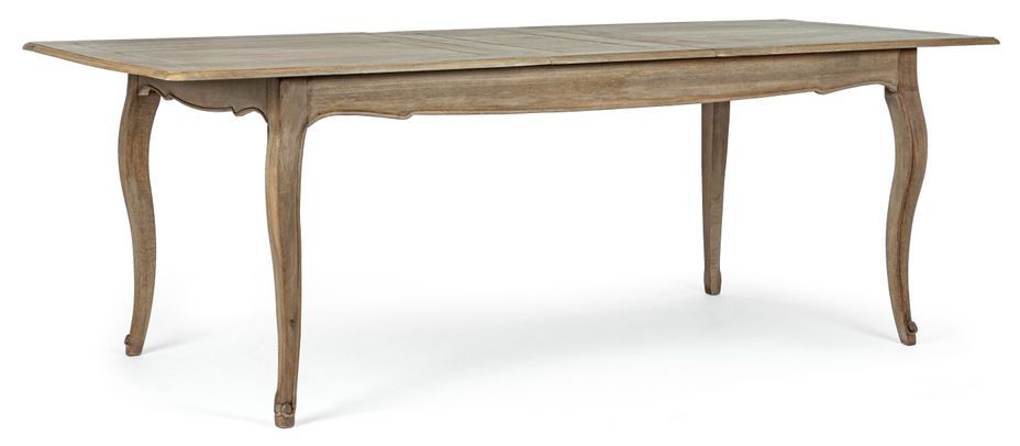 Table extensible bois de manguier massif finition naturelle Domika 180/225 cm - Photo n°2