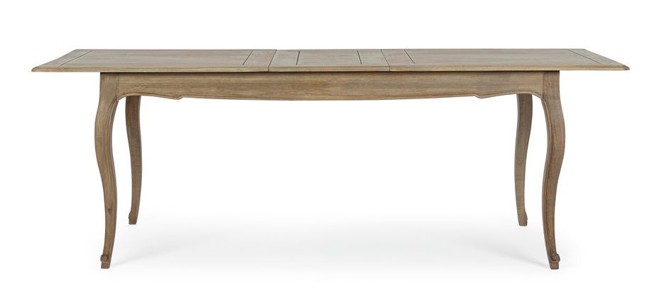 Table extensible bois de manguier massif finition naturelle Domika 180/225 cm - Photo n°6