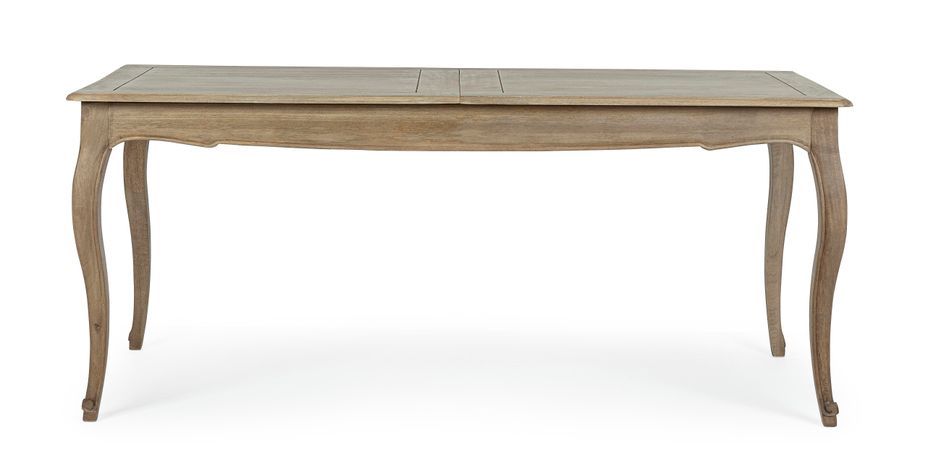 Table extensible bois de manguier massif finition naturelle Domika 180/225 cm - Photo n°7