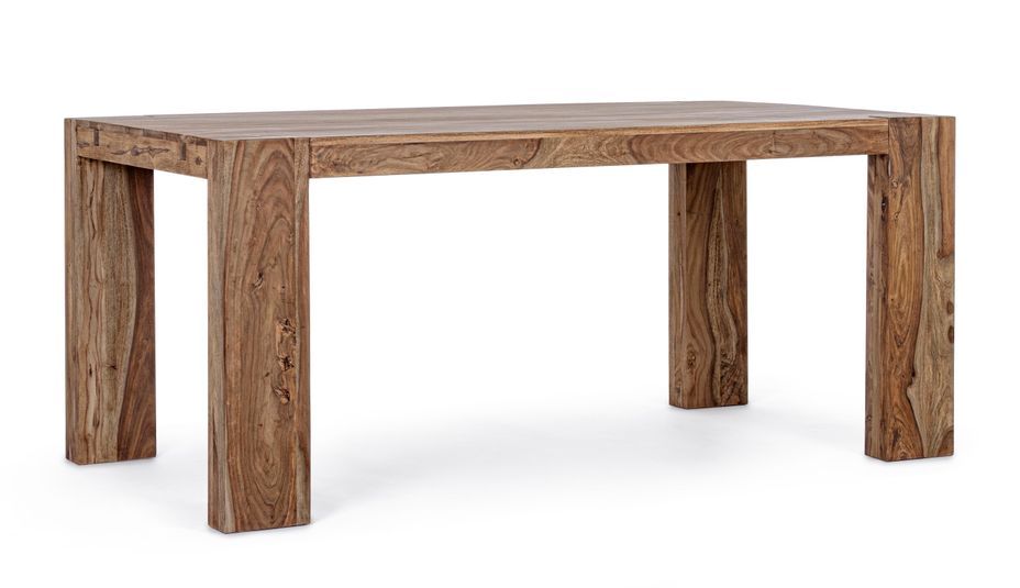 Table extensible bois de shesham naturel Sany L 175/265 cm - Photo n°6