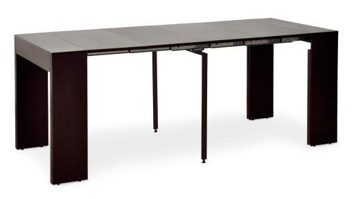 Table extensible bois Wengé Kino 42 à 197 cm - 10 personnes - Photo n°1