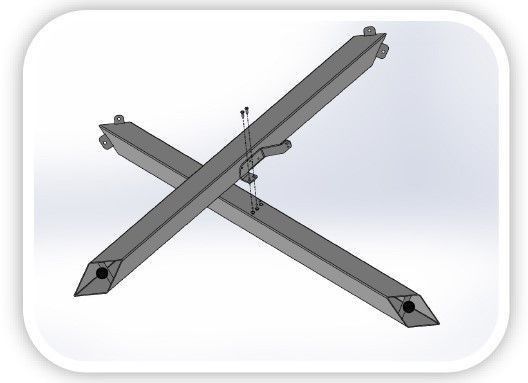 Table extensible design gris ciment et pieds entrelacés multicouleurs L 130 à 234 cm Artemis - Photo n°11