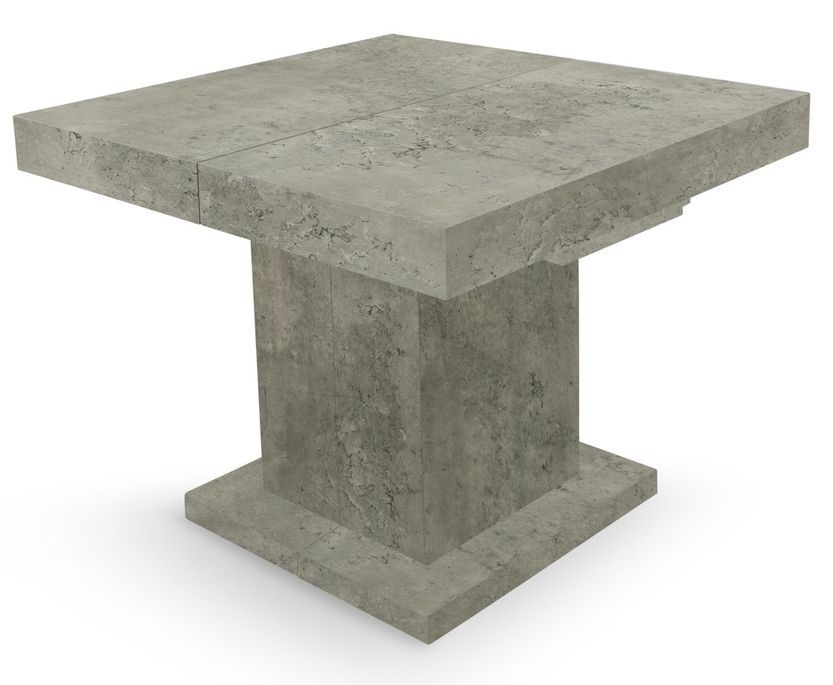 Table extensible effet marbre gris Klassi 110/250 cm - Photo n°1