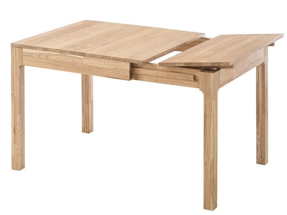 Table extensible en bois de chêne massif Marko 120 à 160 cm - Photo n°4