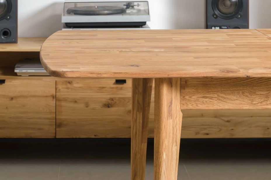 Table extensible en bois de chêne massif Marzo 160 à 210 cm - Photo n°5