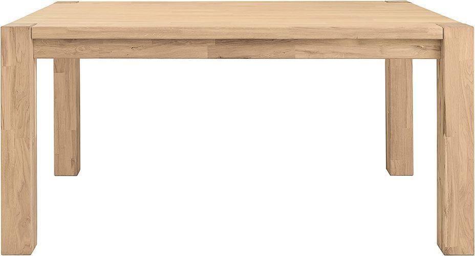 Table extensible en chêne massif blanchi Ritza 140 à 190 cm - Photo n°2