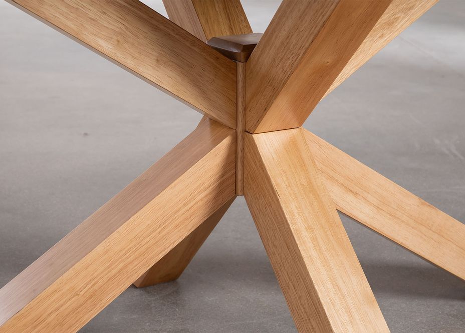 Table rectangulaire bois naturel Kanaz 180 cm - Photo n°4