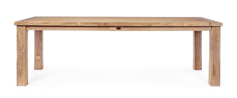 Table rectangulaire en bois de teck recyclé 10 places Virzon 240 cm - Photo n°2