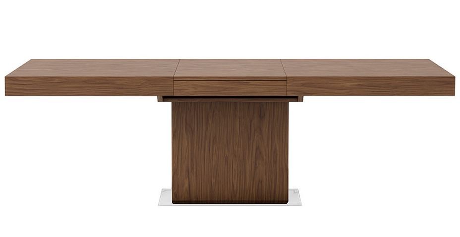 Table rectangulaire extensible 180/240 cm bois noyer Kinta - Photo n°2