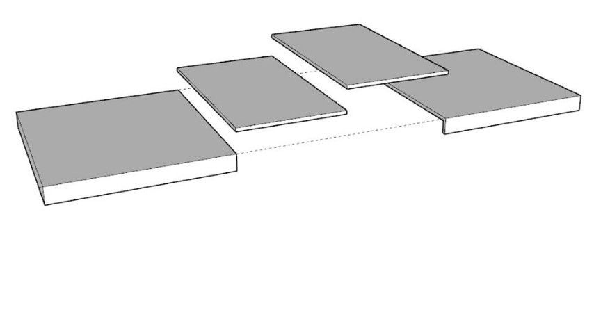 Table rectangulaire extensible 6 à 14 places L 180 à 284 cm gris effet béton et pieds acier gris foncé Flavien - Photo n°8