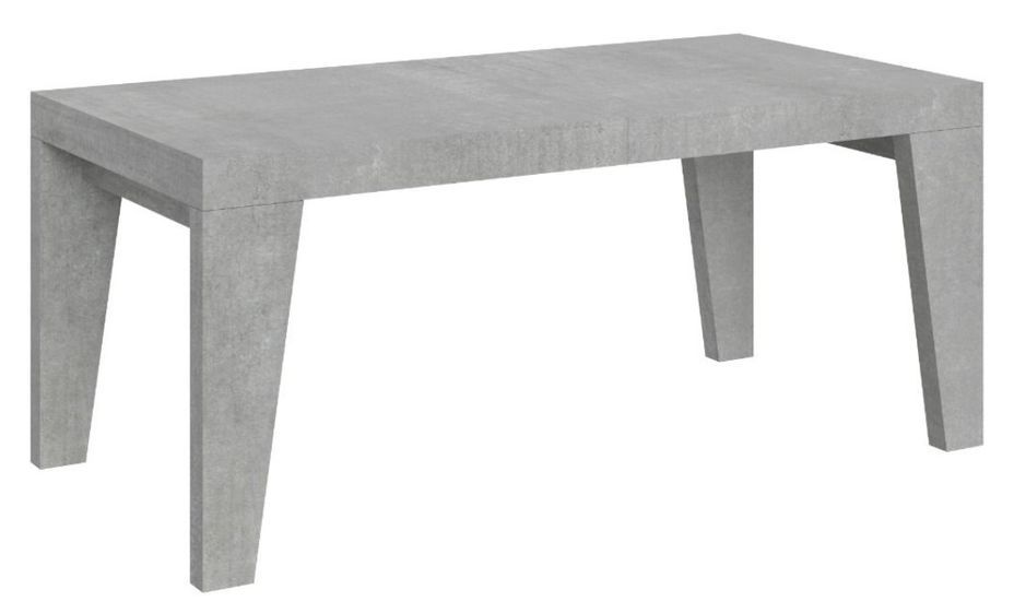 Table rectangulaire extensible 8 à 14 personnes L 180 à 284 cm gris béton Naxo - Photo n°2