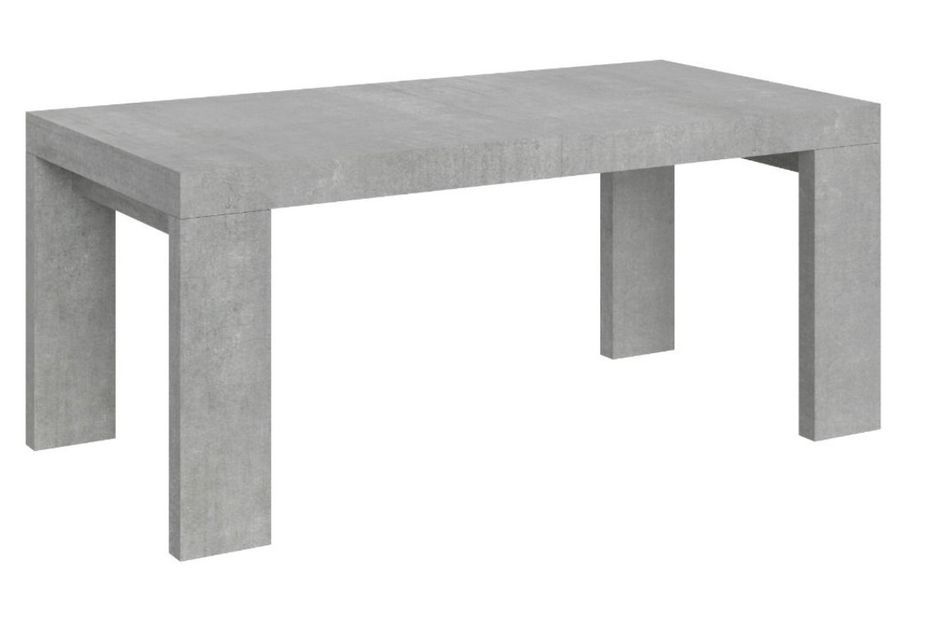 Table rectangulaire extensible 8 à 14 personnes L 180 à 284 cm gris béton Ribo - Photo n°4