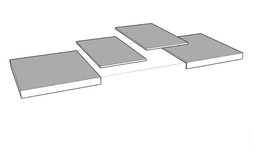 Table rectangulaire extensible 8 à 14 places L 180 à 284 cm blanc laqué et pieds métal anthracite Flavio - Photo n°8