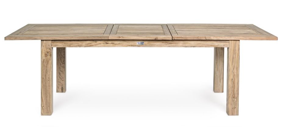 Table rectangulaire extensible en bois de teck recyclé 10 places Markozi 200 à 260 cm - Photo n°6