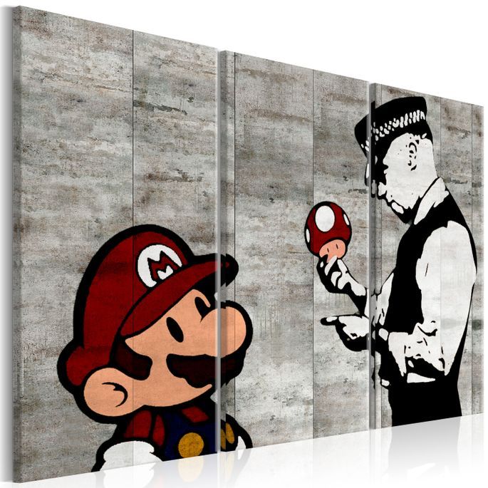 Tableau Banksy: Mario Bros - Photo n°1
