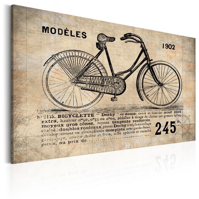 Tableau N° 1245 Bicyclette - Photo n°1