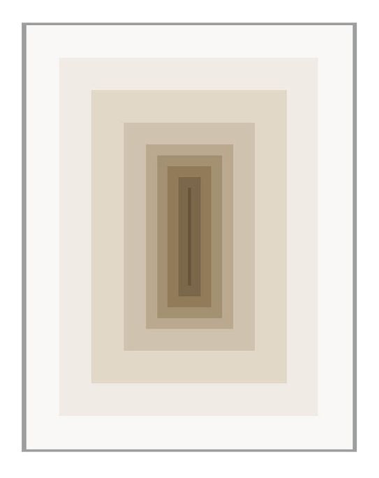 Tableau rectangulaire méthacrylate marron Douam - Photo n°1