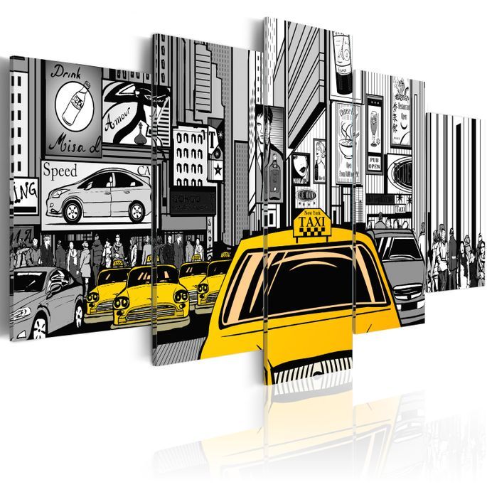Tableau Taxi de dessin animé - Photo n°1