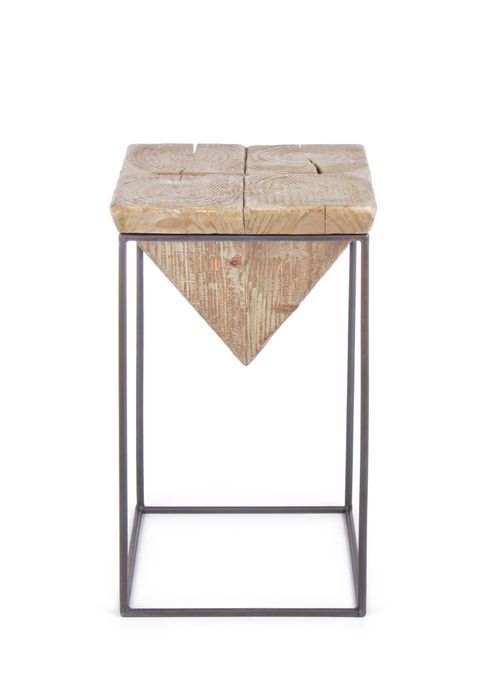 Tabouret haut triangle en acier noir Pimy - Lot de 2 - Photo n°4