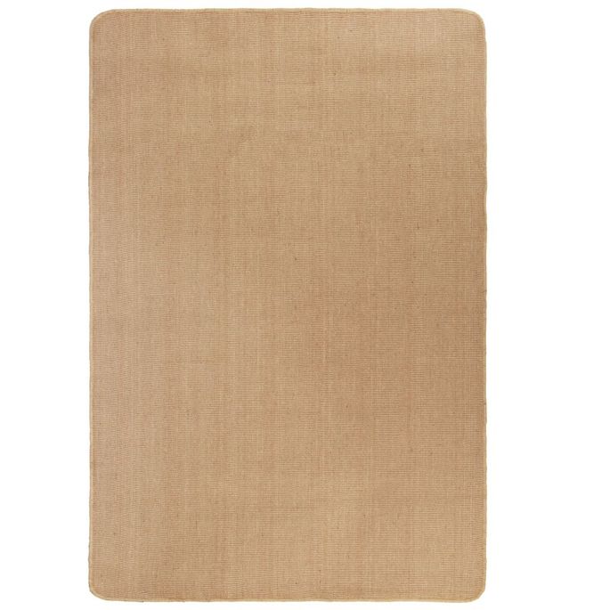 Home Tapis en jute avec support en latex 80 x 160 cm Naturel