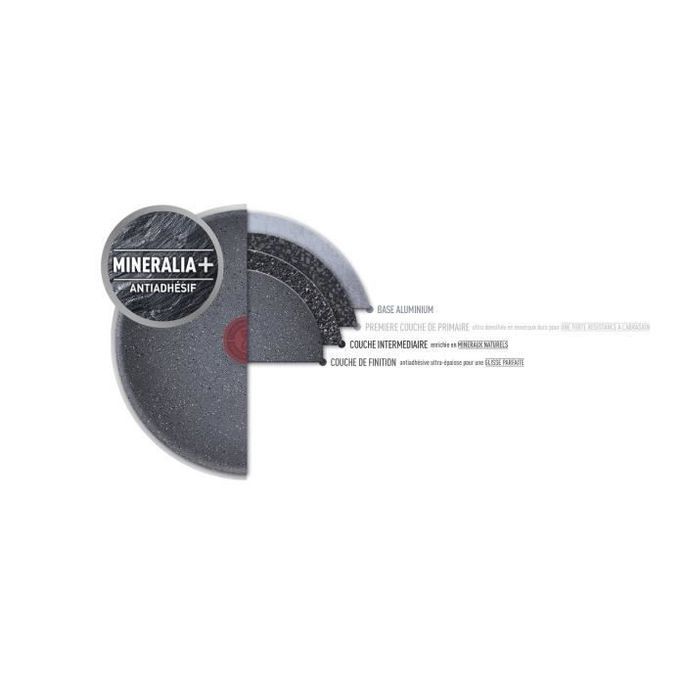 TEFAL G2662802 NATURAL FORCE casserole 16 cm/1,5 L, revetement antiadhésif Mineralia+, tous feux dont induction - Photo n°3
