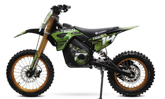 Tiger 1300W lithium 48V Moto cross électrique 14/12 bleu - Photo n°3
