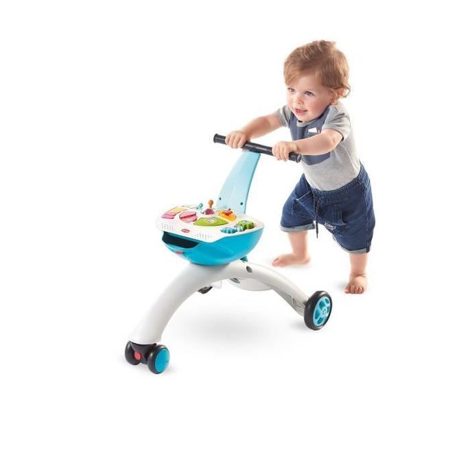 Tiny Love Chariot De Marche Trotteur Evolutif Tiny Rider 5 En 1 Avec Frein Bleu Lestendances Fr