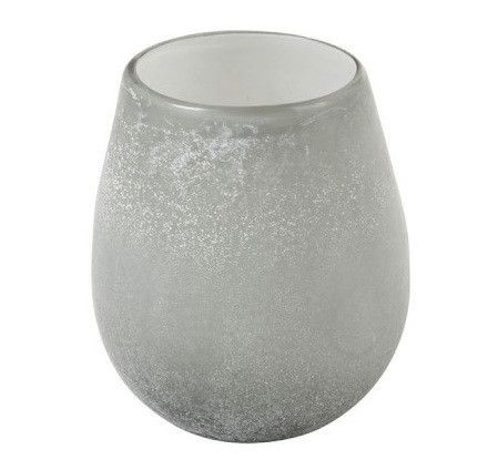 Vase rond verre gris Liath H 15 cm - Photo n°1