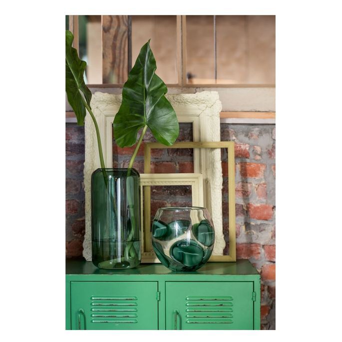 Vase verre vert Verde H 36 cm - Photo n°4