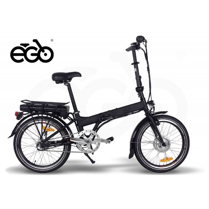 Vélo électrique E-Go Quick Line 250W noir et bleu - Photo n°7