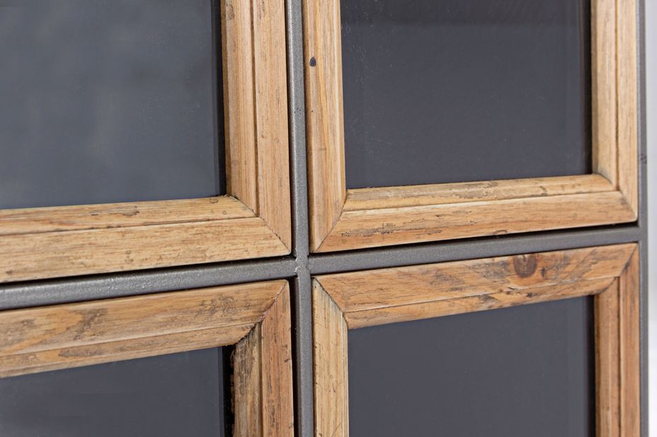 Vitrine acier et verre 2 portes Bony L 41 cm - Photo n°2