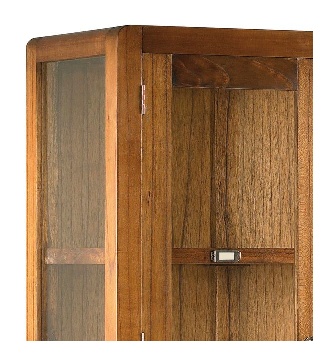 Vitrine en bois massif de Mindy 4 portes 2 tiroirs Sotchy 85 cm - Photo n°4