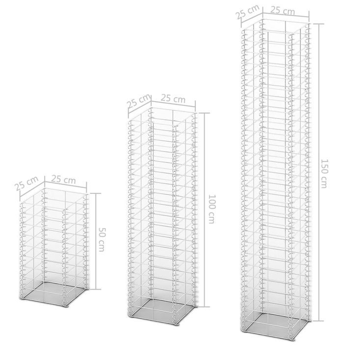 3 gabions en fil galvanisé - Photo n°4