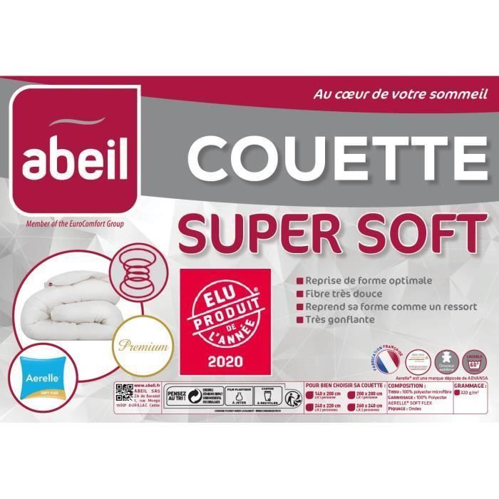ABEIL Couette chaude SUPERSOFT 200x200cm - Photo n°2