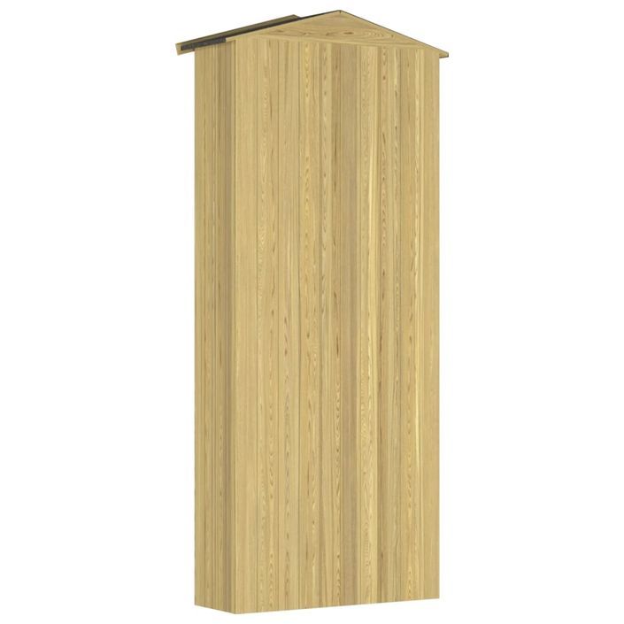 Abri à outils de jardin 87x33x222 cm Bois de pin imprégné - Photo n°5