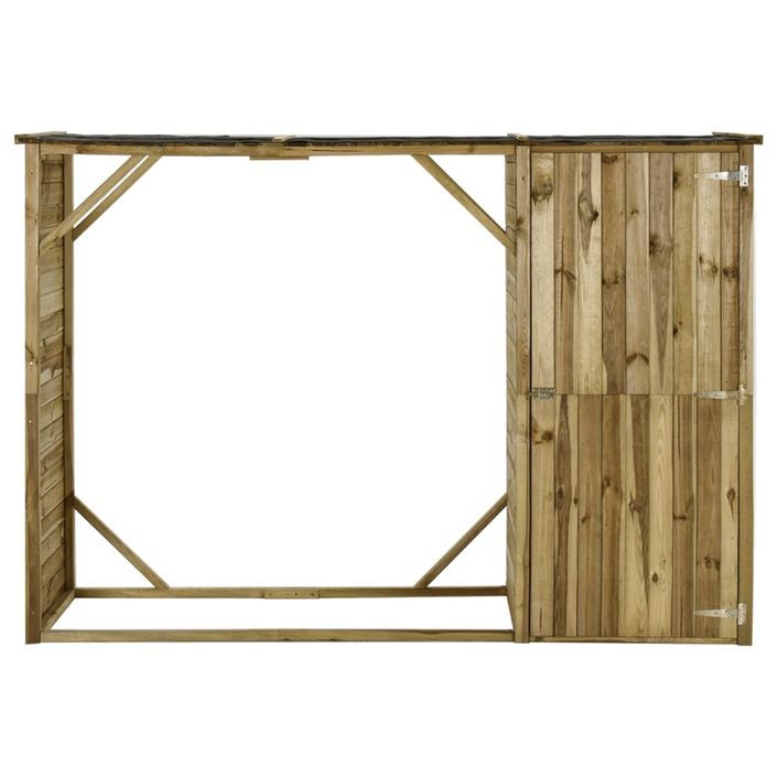 Abri d'outils de jardin Pin 253 x 80 x 170 cm - Photo n°2