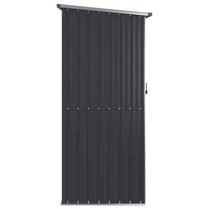 Abri de jardin Anthracite 118,5x97x209,5 cm Acier galvanisé - Photo n°5