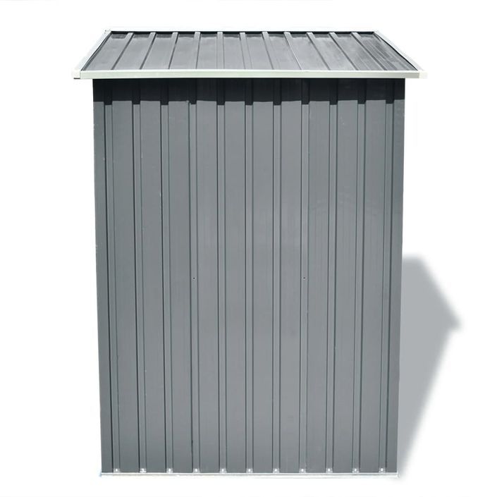 Abri de stockage pour jardin Métal Gris 204 x 132 x 186 cm - Photo n°3